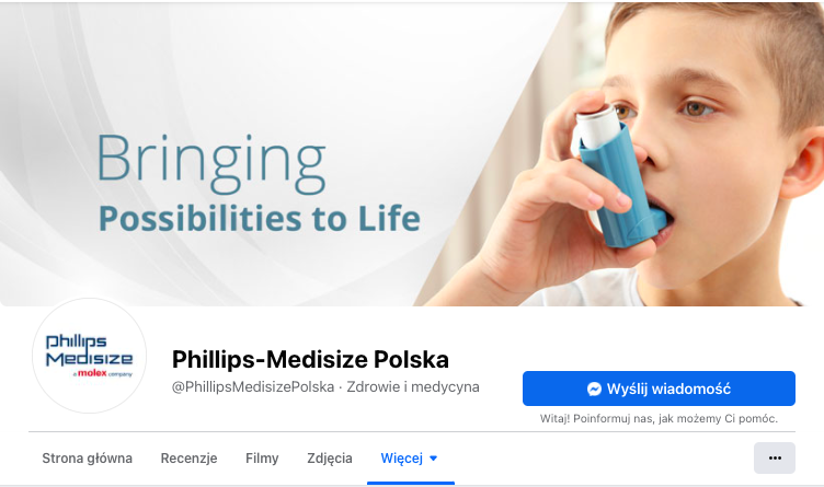 screen z fanpage phillips-medisize polska