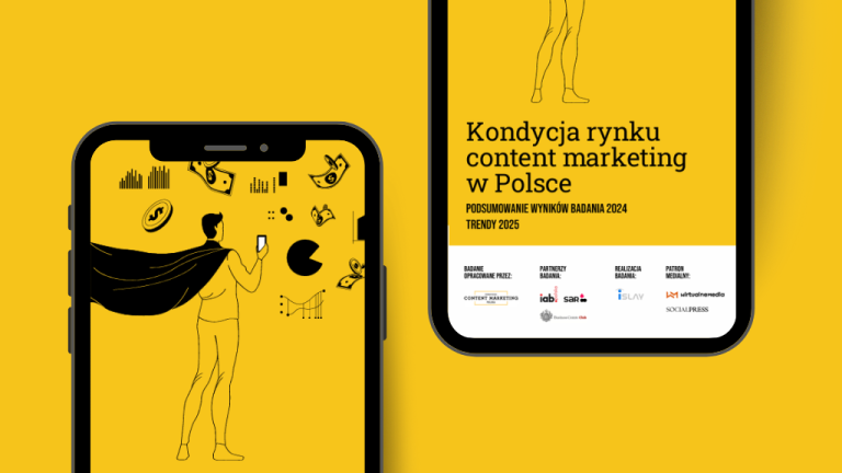 grafika promująca raport Kondycja rynku content marketing w Polsce 2025